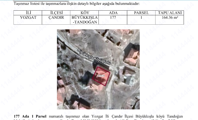 YOZGAT ÇANDIR MÜSTAKİL EV VE AHIR TAPU SAHİBİ PERTA EMLAK