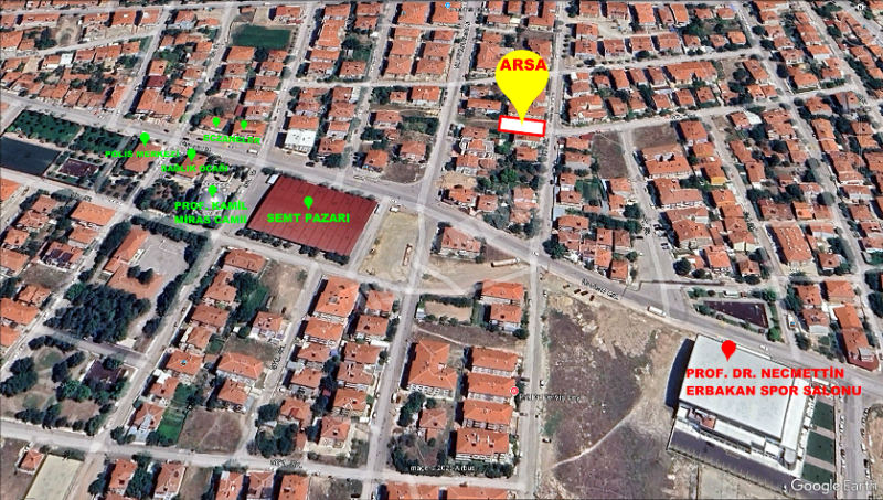 AFYON ÜÇOK EMLAKTAN HOCA AHMET YESEVİ MAH SATILIK 425M² ARSA