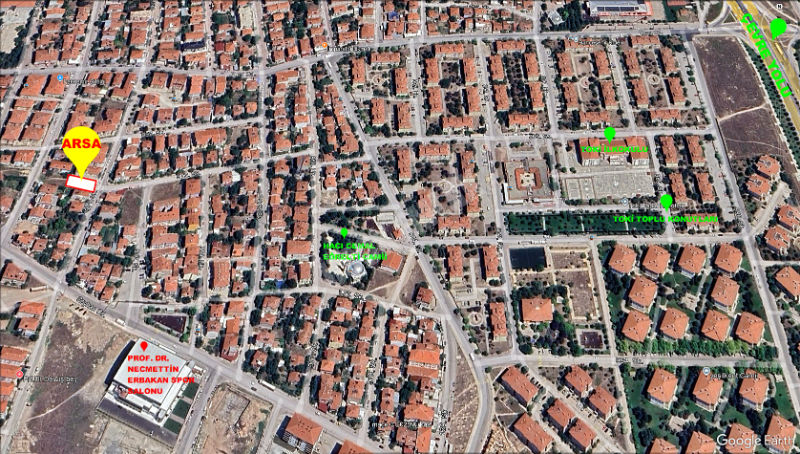 AFYON ÜÇOK EMLAKTAN HOCA AHMET YESEVİ MAH SATILIK 425M² ARSA
