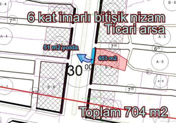 ALPASLAN MAH. İDİN BULURUN BULUNDUĞU 704 M2 SATILIK  6 KAT TİCARİ İMARLI YAPSAT YERİ VE ARSASI