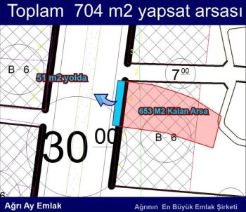 ALPASLAN MAH. İDİN BULURUN BULUNDUĞU 704 M2 SATILIK  6 KAT TİCARİ İMARLI YAPSAT YERİ VE ARSASI