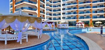 ALANYA MAHMUTLAR AZURA PARK KİRALIK EŞYALI 1+1