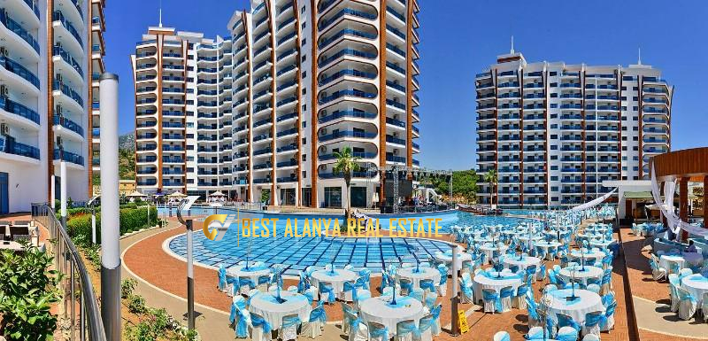 ALANYA MAHMUTLAR AZURA PARK KİRALIK EŞYALI 1+1