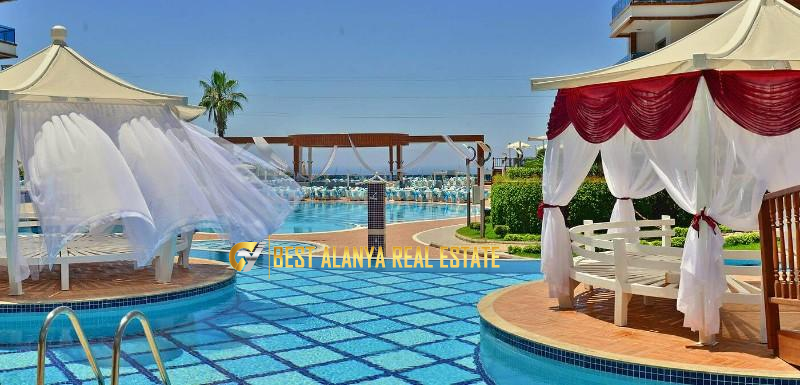 ALANYA MAHMUTLAR AZURA PARK KİRALIK EŞYALI 1+1