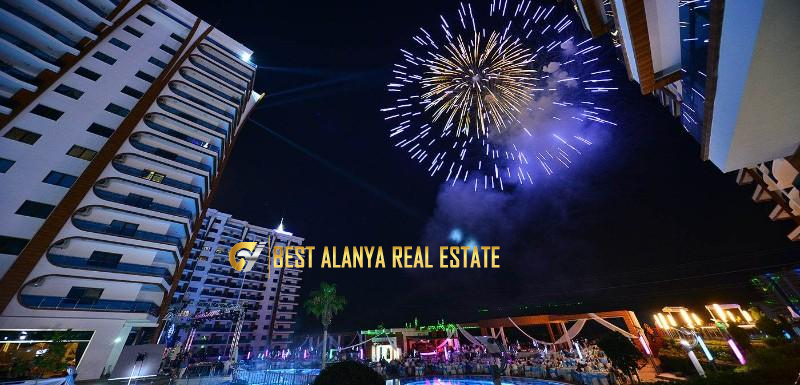ALANYA MAHMUTLAR AZURA PARK KİRALIK EŞYALI 1+1
