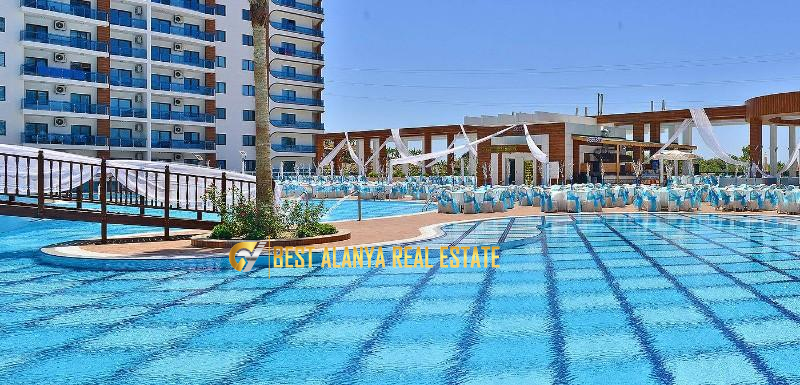 ALANYA MAHMUTLAR AZURA PARK KİRALIK EŞYALI 1+1