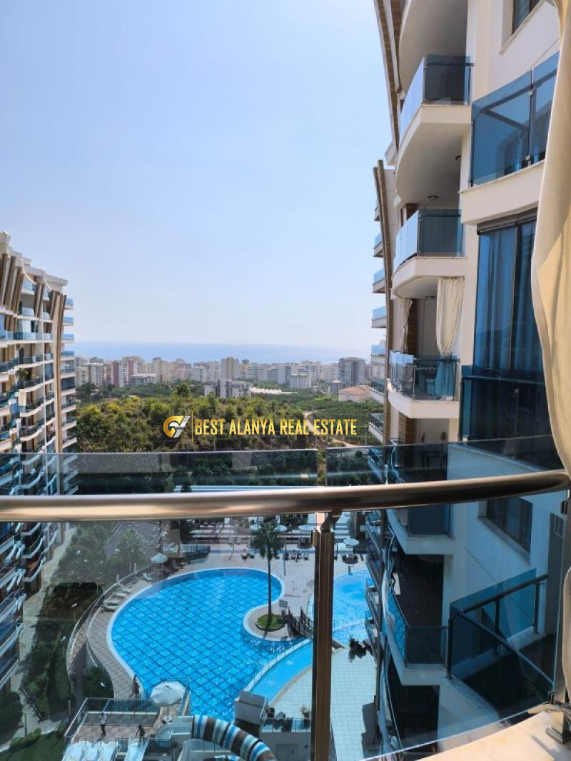 ALANYA MAHMUTLAR AZURA PARK KİRALIK EŞYALI 1+1 