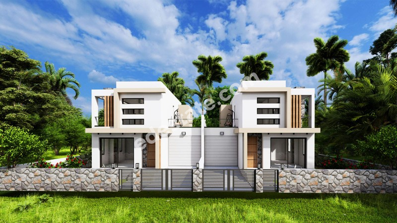 Girne Boğaz Bölgesinde SATILIK 3+1 SIFIR İKİZ VİLLALAR
