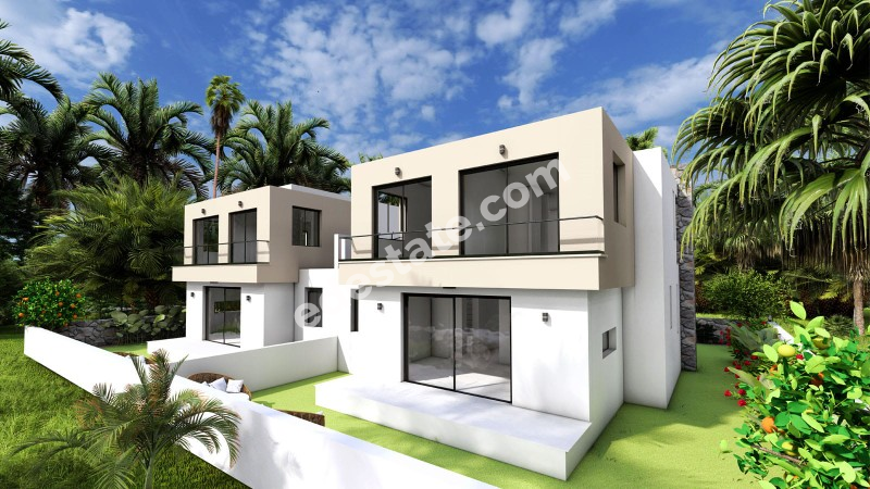 Girne Boğaz Bölgesinde SATILIK 3+1 SIFIR İKİZ VİLLALAR
