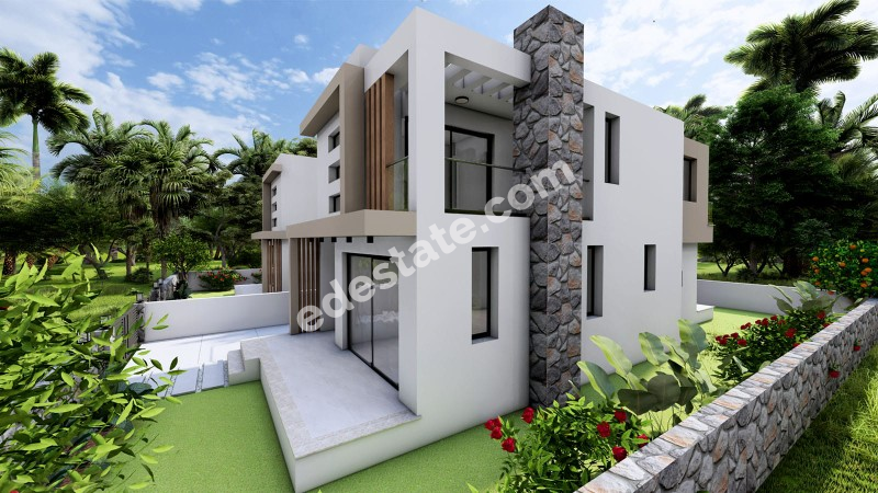 Girne Boğaz Bölgesinde SATILIK 3+1 SIFIR İKİZ VİLLALAR