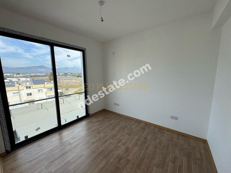 Lefkoşa Taşkınköy'de İlk Evim Kredisine Uygun Geniş Teraslı Satılık 2+1 YENİ Penthouse