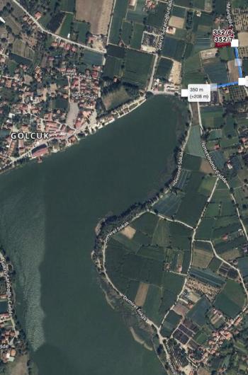 Ödemiş Gölcük mahallesinde ,göle 300metre mesafede 2.524m2 tarla