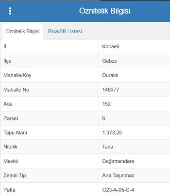 Kocaeli Gebze Duraklı'da Köy merkezine yakın TARLA