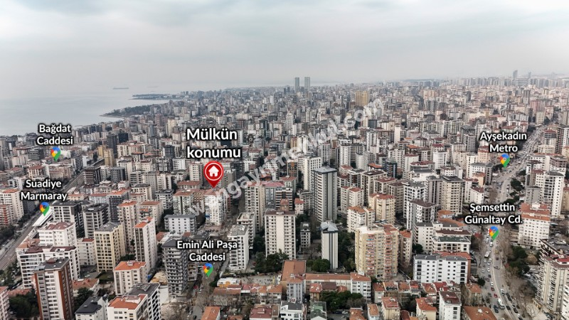 TEK YETKİLİ SUADİYE EMİN ALİ PAŞA’DA 160M² NET SATILIK 4+1 DAİRE