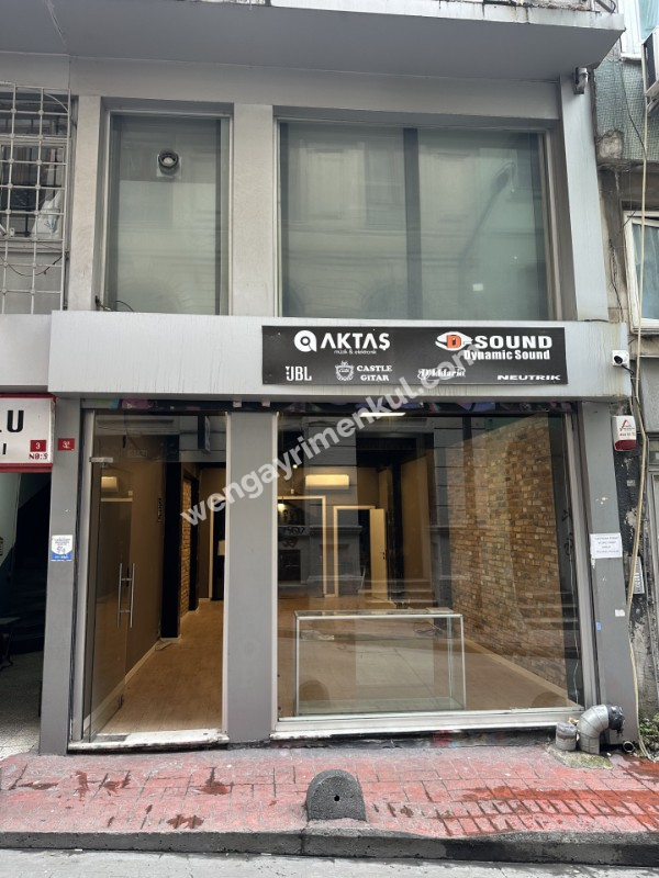 GALATAYA YAKIN GALİPDEDE CADDESİ ÜZERİ ŞAHDEĞİRMENİ SOKAKTA 136 M2 MAĞAZA