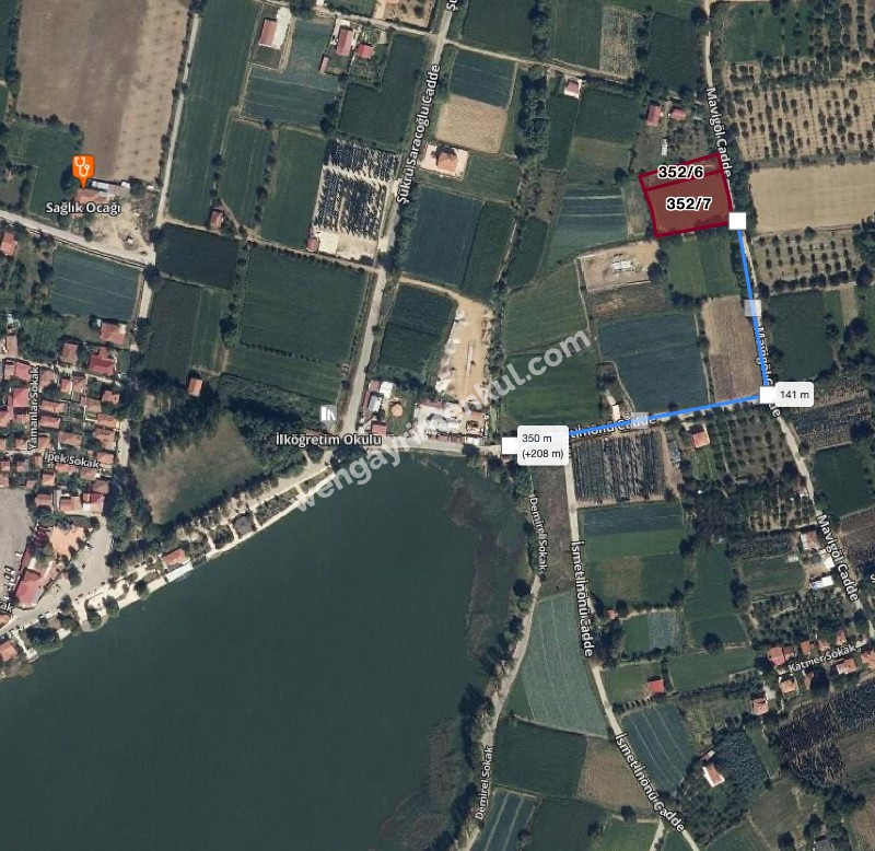 Ödemiş Gölcük mahallesinde ,göle 300metre mesafede 2.524m2 tarla