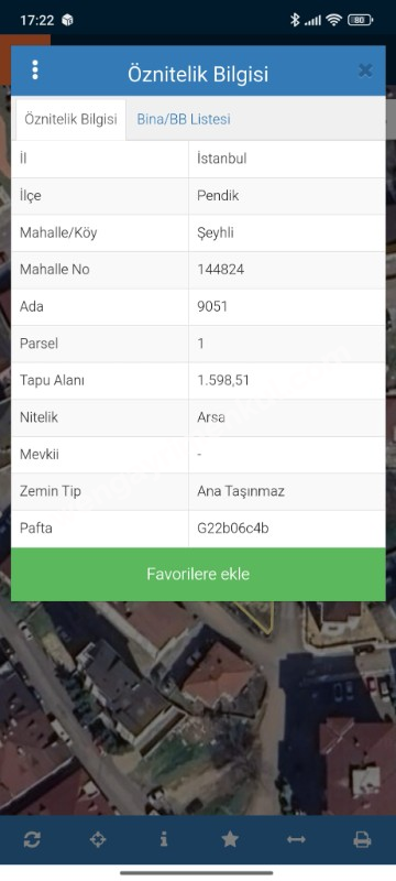 Şehli 1598,51m2 Konut imarlı Arsa