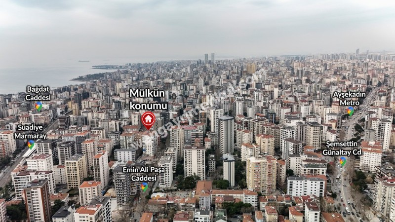 TEK YETKİLİ SUADİYE EMİN ALİ PAŞADA 160M² NET EŞYALI/EŞYASIZ KİRALIK