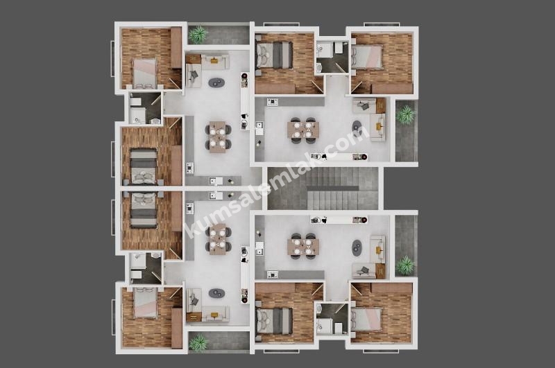  KIBRIS LEFKOŞA GÖNYELİ BÖLGESİNDE 2+1 YENİ SIFIR SATILIK DAİRELER