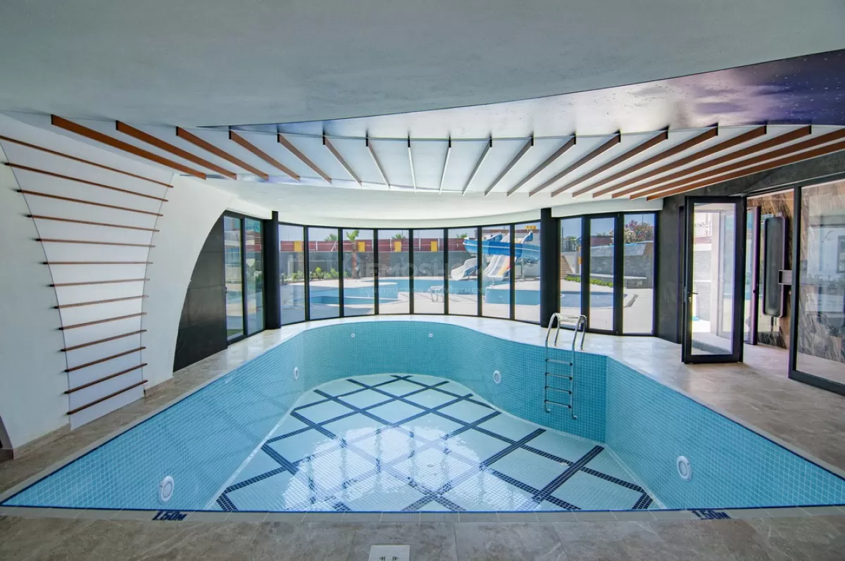 Полностью меблированная квартира 2+1 на берегу моря в Махмутларе, Алания