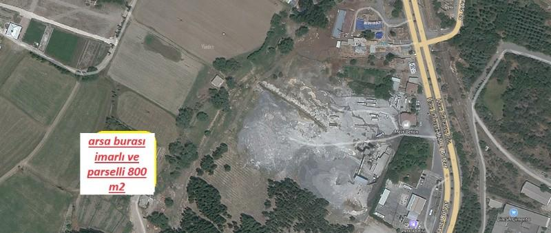 SELÇUK MAHALLESİNDE yatırımlık 800 m2  satılık arsa 