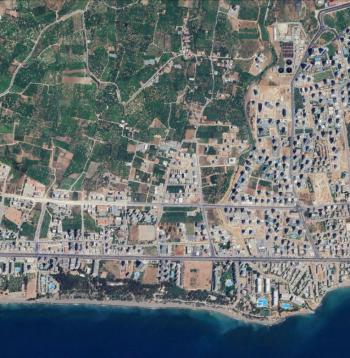 SU'dan Ana bulvar cepheli Ticari Potansiyeli Yüksek Arsa
