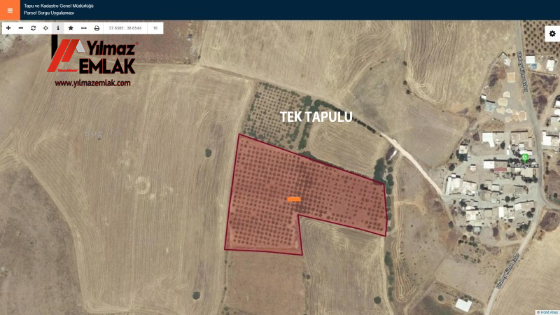 YILMAZ EMLAK'TAN KAHTANIN EN UCUZ BADEM TARLASI 16.800m² SATIŞTA