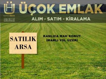 AFYON ÜÇOK EMLAKTAN KANLICA MAH SATILIK YOL ÜZERİ 232M² ARSA
