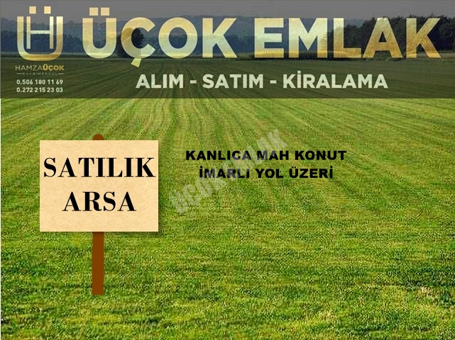 AFYON ÜÇOK EMLAKTAN KANLICA MAH SATILIK YOL ÜZERİ 232M² ARSA