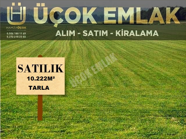 AFYON ÜÇOK EMLAKTAN AYAZİNİ DE SATILIK 10.222M² TARLA