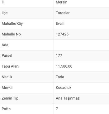 ASLAN'DAN KIZILBAĞ'DA 11.580 M2 YOL CEPHELİ SATILIK TARLA