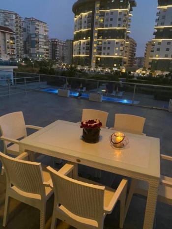 ROSE TOWER SİTESİ 1+1 FULL EŞYALI KİRALIK DAİRE ALANYA MAHMUTLAR