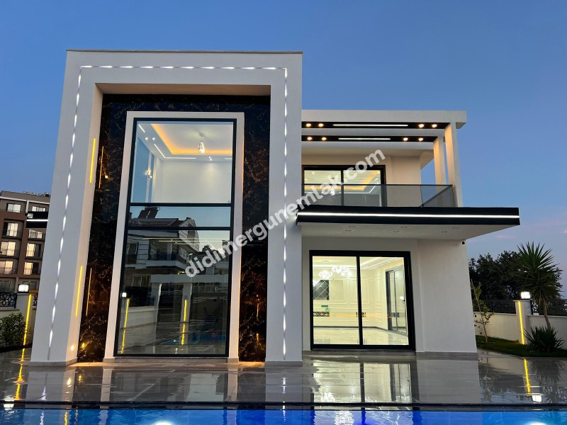 Didim Ergün Emlak'tan Satılık Efeler Mh. Sıfır 4+1 AYRI MUTFAK HAVUZLU TAM MÜSTAKİL Villa! Ek- 5580