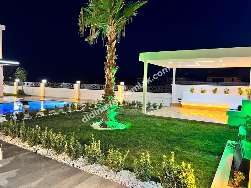 Didim Ergün Emlak'tan Satılık Efeler Mh. Sıfır 4+1 AYRI MUTFAK HAVUZLU TAM MÜSTAKİL Villa! Ek- 5580
