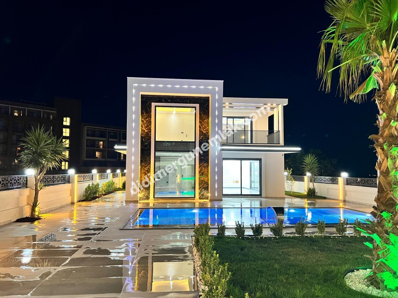 Didim Ergün Emlak'tan Satılık Efeler Mh. Sıfır 4+1 AYRI MUTFAK HAVUZLU TAM MÜSTAKİL Villa! Ek- 5580