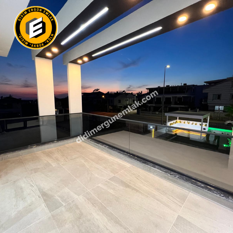 Didim Ergün Emlak'tan Satılık Efeler Mh. Sıfır 4+1 AYRI MUTFAK HAVUZLU TAM MÜSTAKİL Villa! Ek- 5580