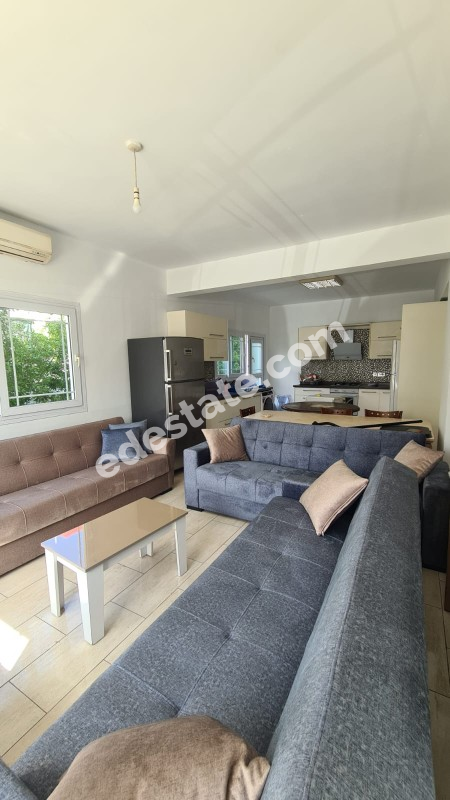 Lefkoşa Gönyeli'de Full Eşyalı Kiralık ZEMİN KAT 3+1 Daire