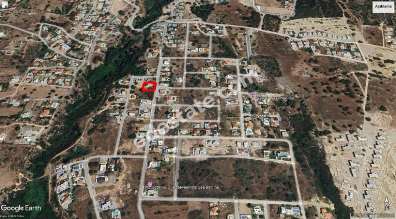 Girne Çatalköy'de Dağ Ve Deniz Manzaralı Satılık Arsa