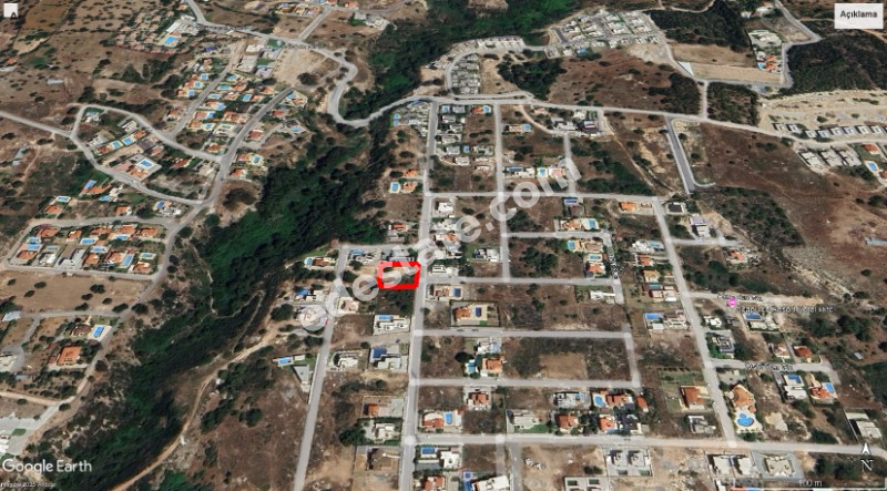 Girne Çatalköy'de Dağ Ve Deniz Manzaralı Satılık Arsa