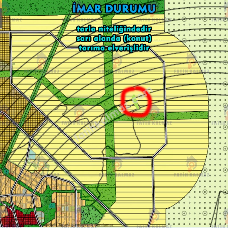 Konya / Selçuklu / Satılık Tarla AşağıPınarbaşı Mah. 6.634 M2 (Müstakil)