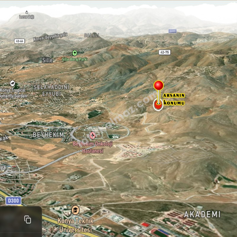 Konya / Selçuklu / Satılık Arsa Tatköy Mah. Doğu Dağında Müstakil 1.000 M2
