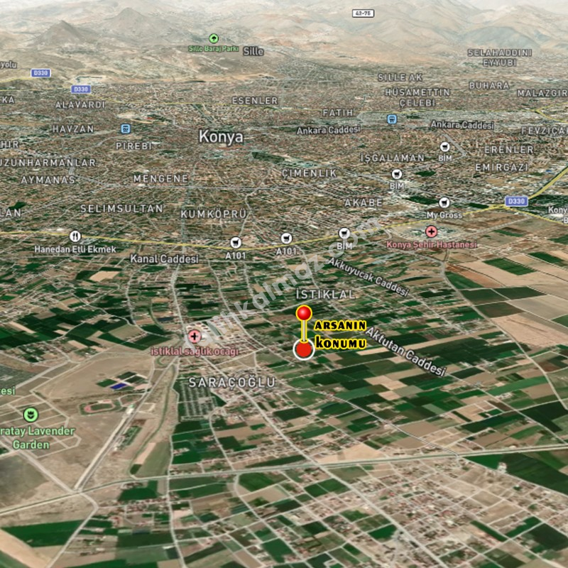 Konya / Karatay / Satılık Arsa İstiklal Mah. Müstakil 2.057 M2