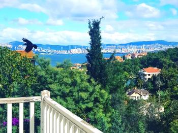 Büyükada 'da Deniz ve Orman Manzaralı Satılık Tarihi Köşk