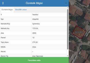 Ataşehir İçerenköy'de Satılık Konut İmarlı Arsa