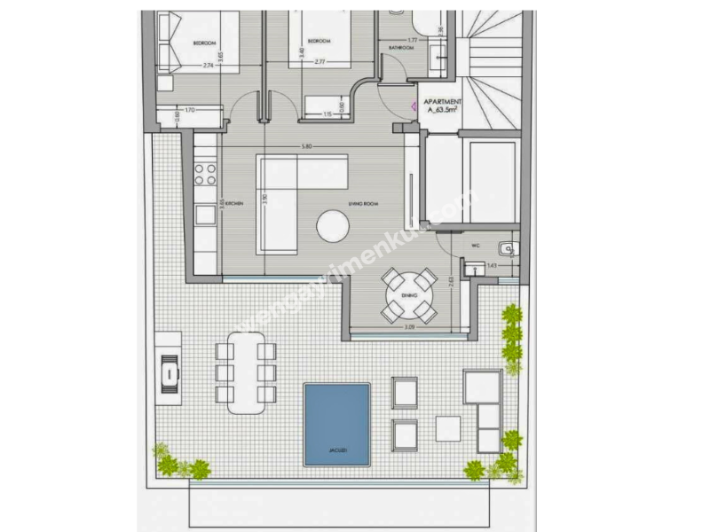 Atina-Moschato 2+1 64 m2