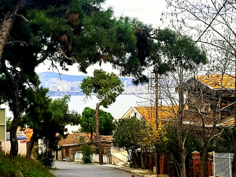 Büyükada 'da Deniz ve Orman Manzaralı Satılık Tarihi Köşk
