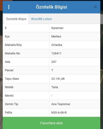 Ortaoba Köyünde Satılık Tarla