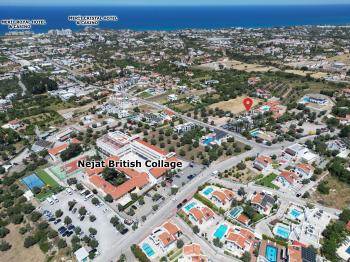 Kuzey Kıbrıs Alsancak Bölgesinde Necat British College'e Yürüyüş Mesafesinde Satılık 3+1 Lüks Villa 