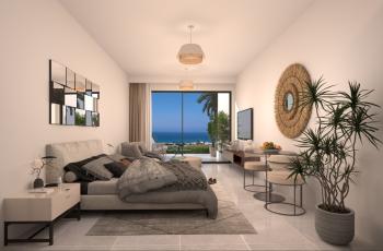 Kıbrıs Girne Esentepe Bölgesinde Satılık 1+0  Müstakil Bahçe Ve Teraslı Daire 