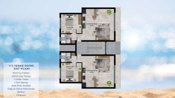 Kıbrıs Girne Karşıyaka da  Koçanları Hazır Lansmana Özel  1+1 Ödeme Planlı Satılık Daireler